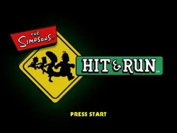 Simpsons, The - Hit & Run screen shot title